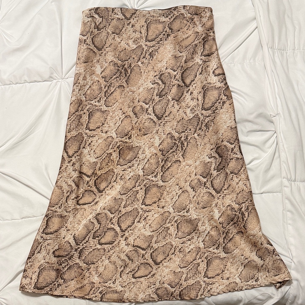 Snake Print Women's Skirt